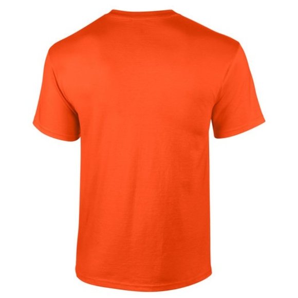 🆕 GILDAN ADULT ULTRA COTTON ROUND-NECK SHORT SLEEVE T-SHIRT - ORANGE - MEN - Picture 2 of 5